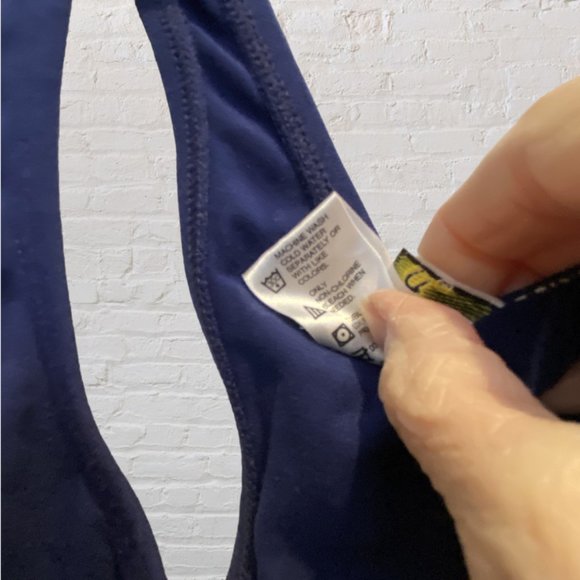 JACQUES MORET -- Activewear: Racer-Back Gym Tank Top, Navy, NWT  *WO - Picture 8 of 9